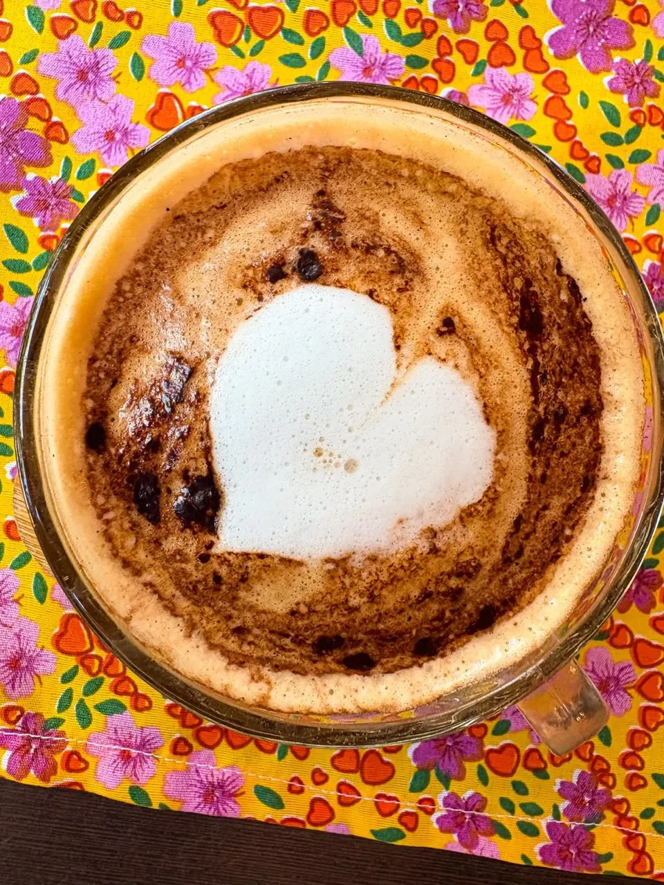 Cappuccino com latte art