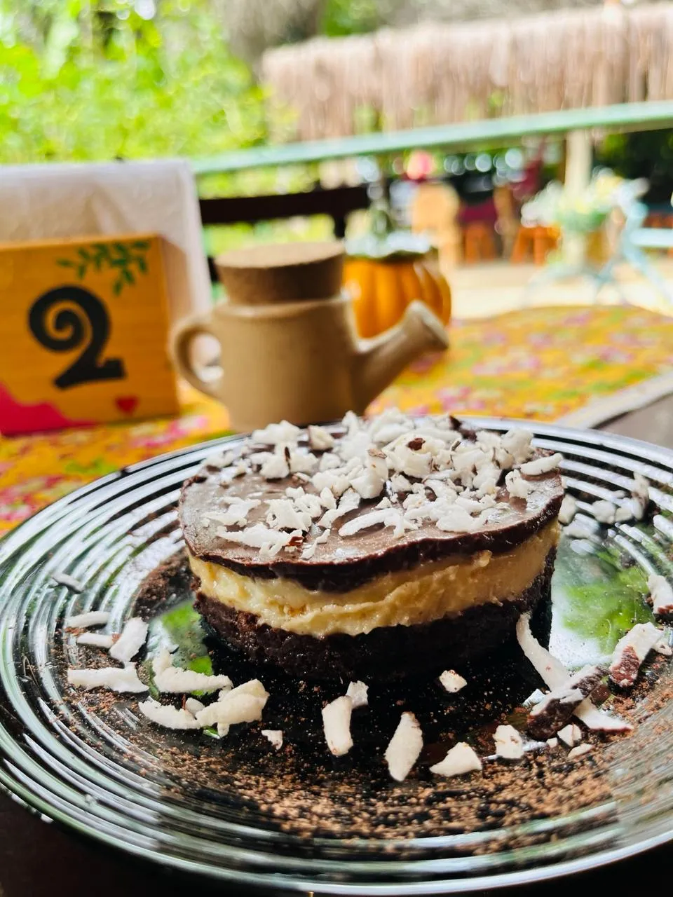 Torta de chocolate com coco
